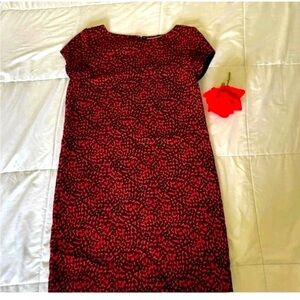 Saint Laurent black hearts shift mini dress